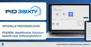 Pressemittteilung: Softwarelaunch von PID 3SIXTY mit Logo und Screenshot der Software